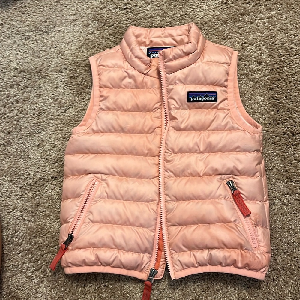 Patagonia Kids Peach Pink Puffer Vest